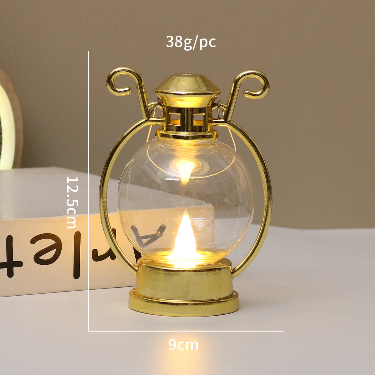 LED-Windlicht im Retro-Stil, dekorative Tischleuchte