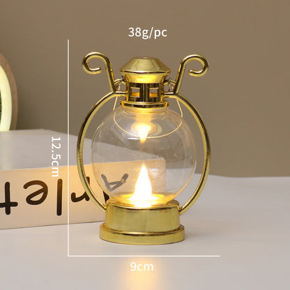 LED-Windlicht im Retro-Stil, dekorative Tischleuchte