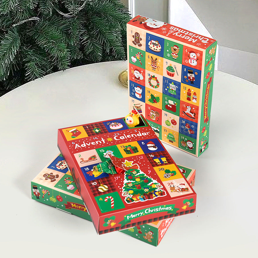 DIY-Adventskalender-Box mit 24 Fächern für Überraschungen