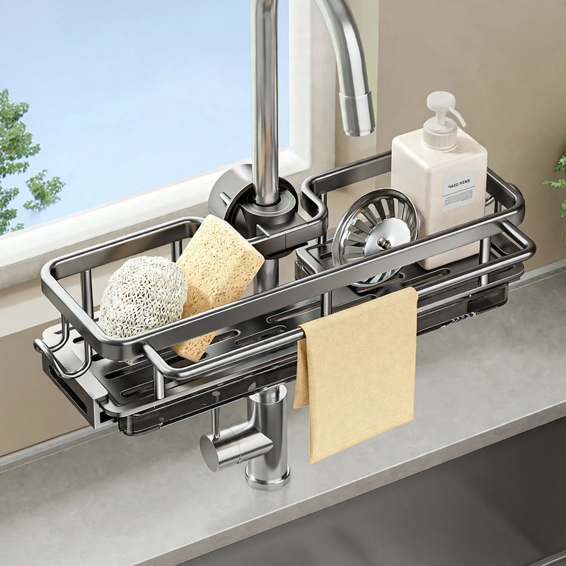 Abtropfgestell für Spüle mit Aluminiumrahmen