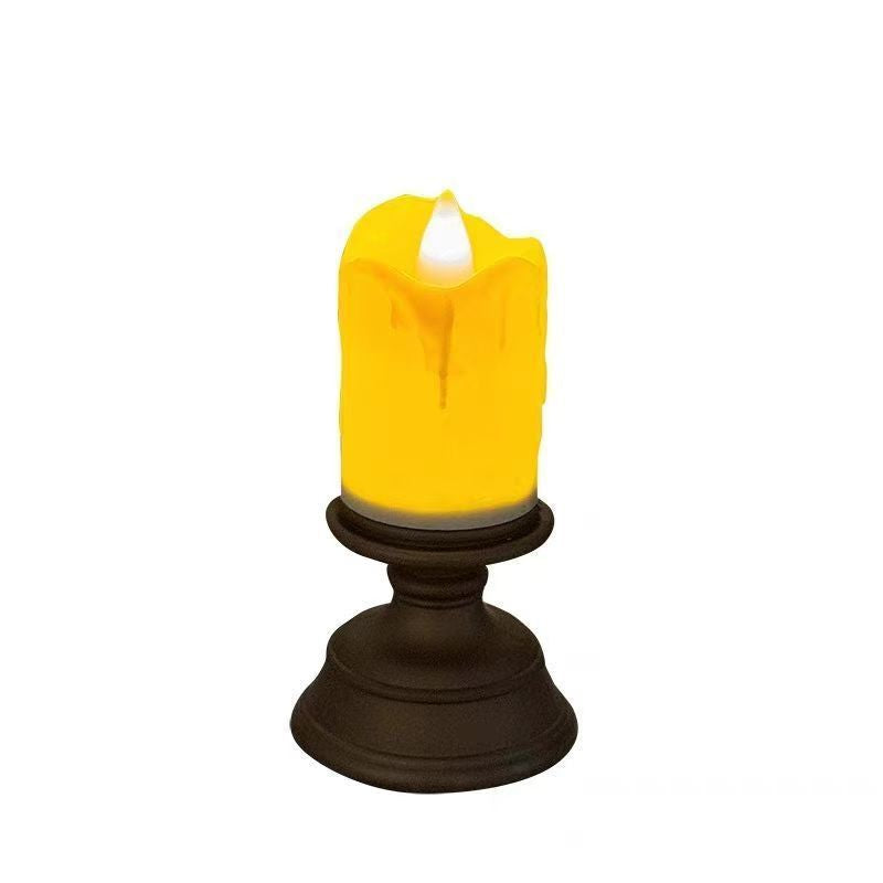 LED-Kerze mit Tropfenoptik im Vintage-Stil