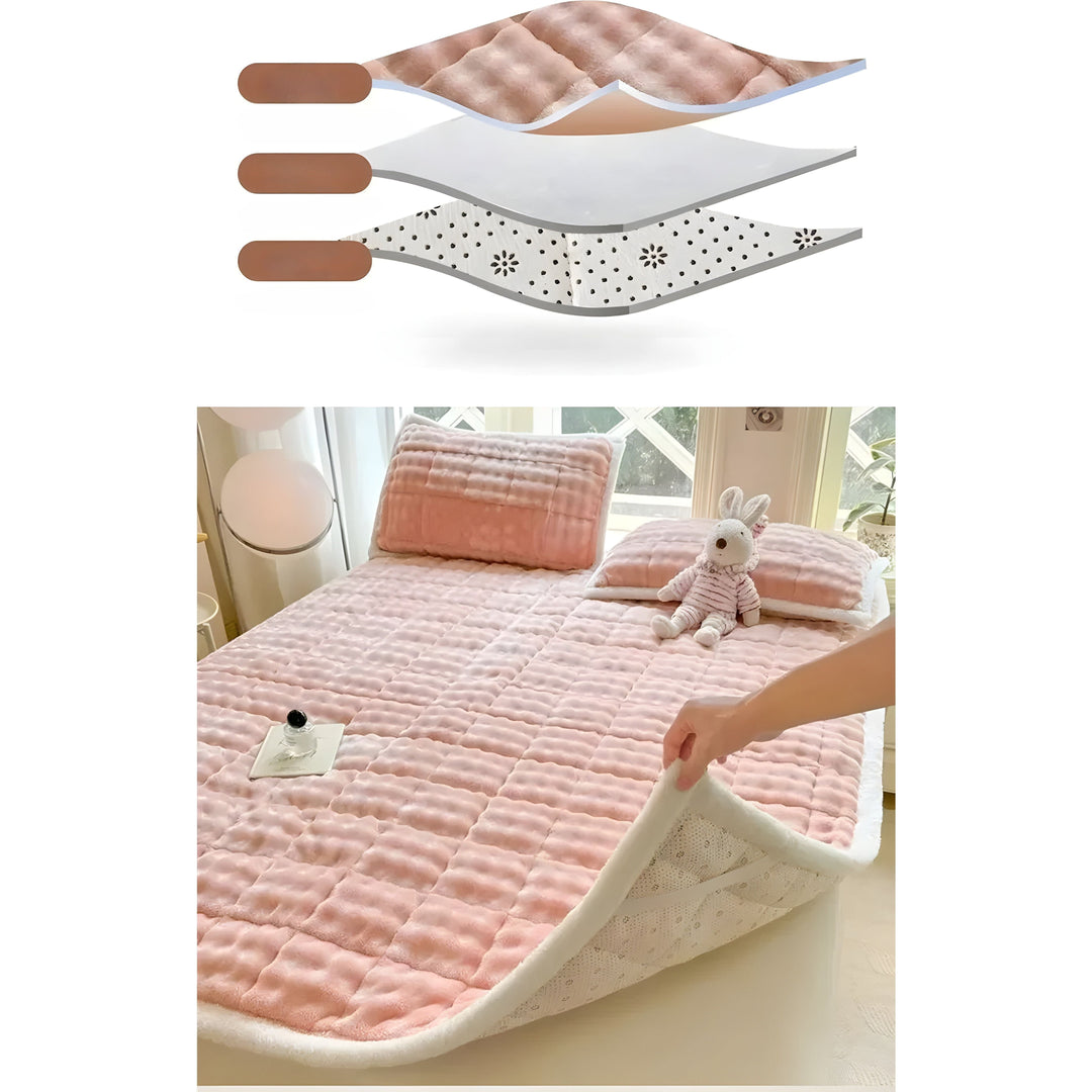 VelvetRest Bettwäsche - Wärmerer Winter Milchvelours Anti-Rutsch Matratzenbezug | Brehn
