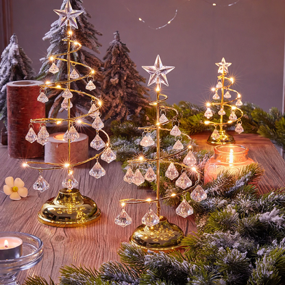 Beleuchteter Weihnachtsbaum aus Metall, 33 cm