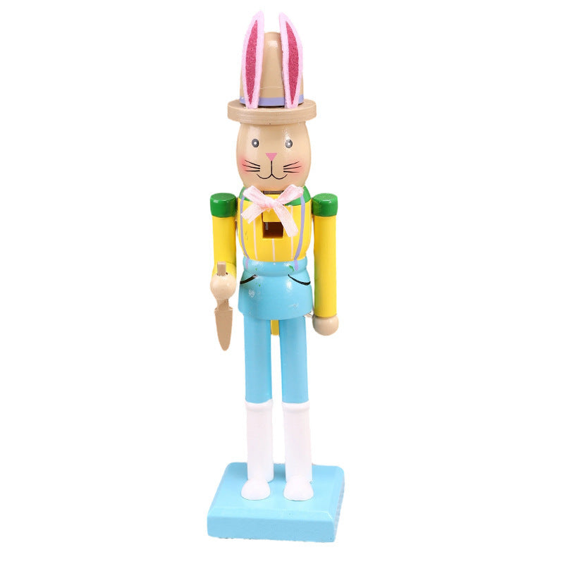 Oster-Nussknacker-Figur, Hase, Holz