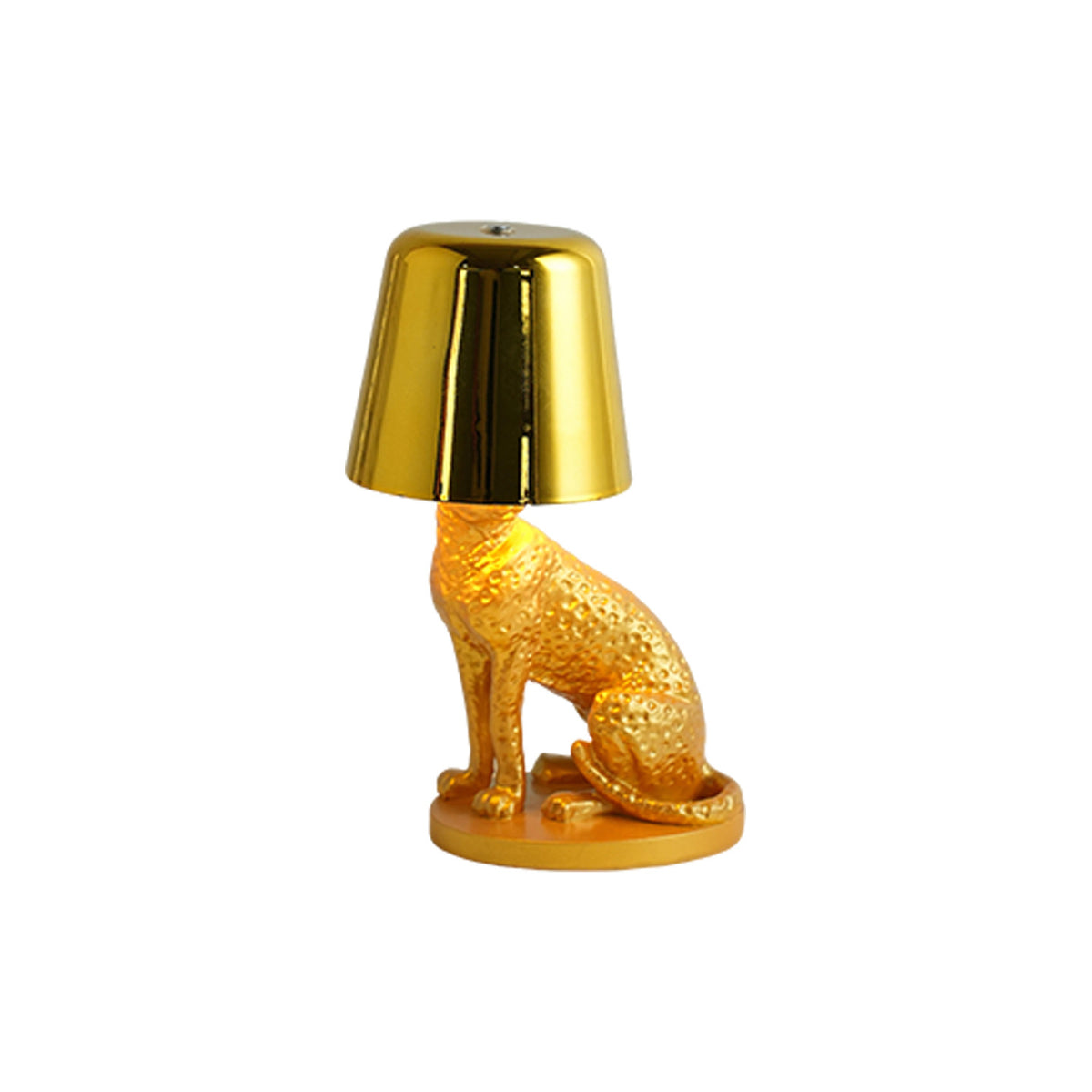 Kauernde Leopard Tischlampe
