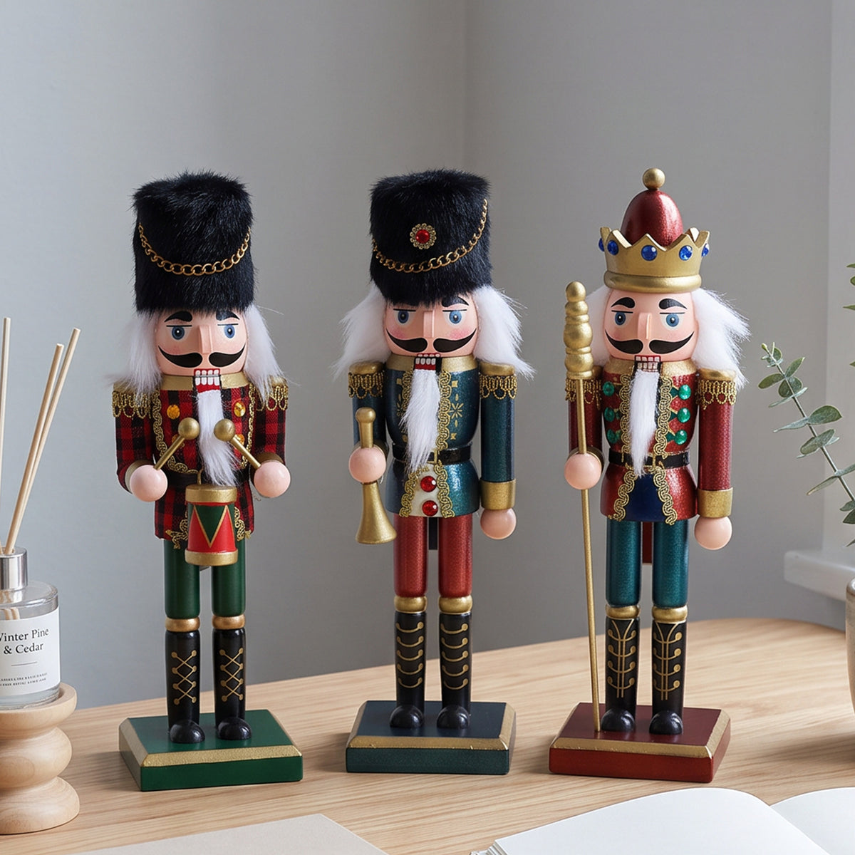 Nussknacker-Figur aus Holz, 25 cm, europäischer Stil