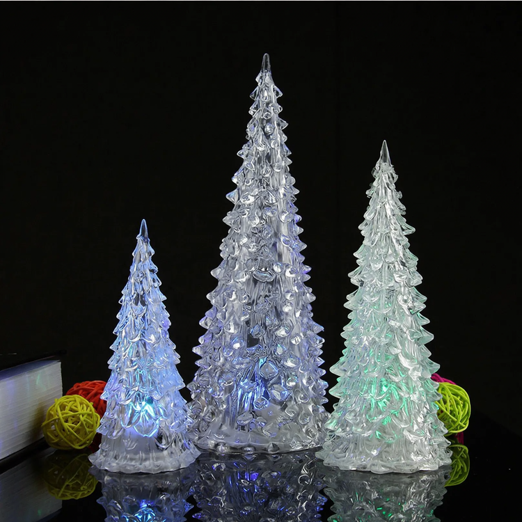 LED-Acryl-Weihnachtsbaum-Nachtlicht