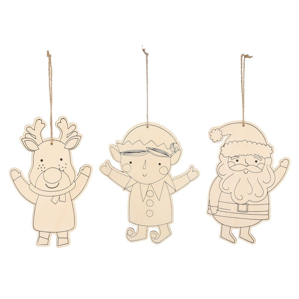 Hölzerner Wichtel-Anhänger für Weihnachtsbaum