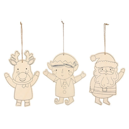 Hölzerner Wichtel-Anhänger für Weihnachtsbaum