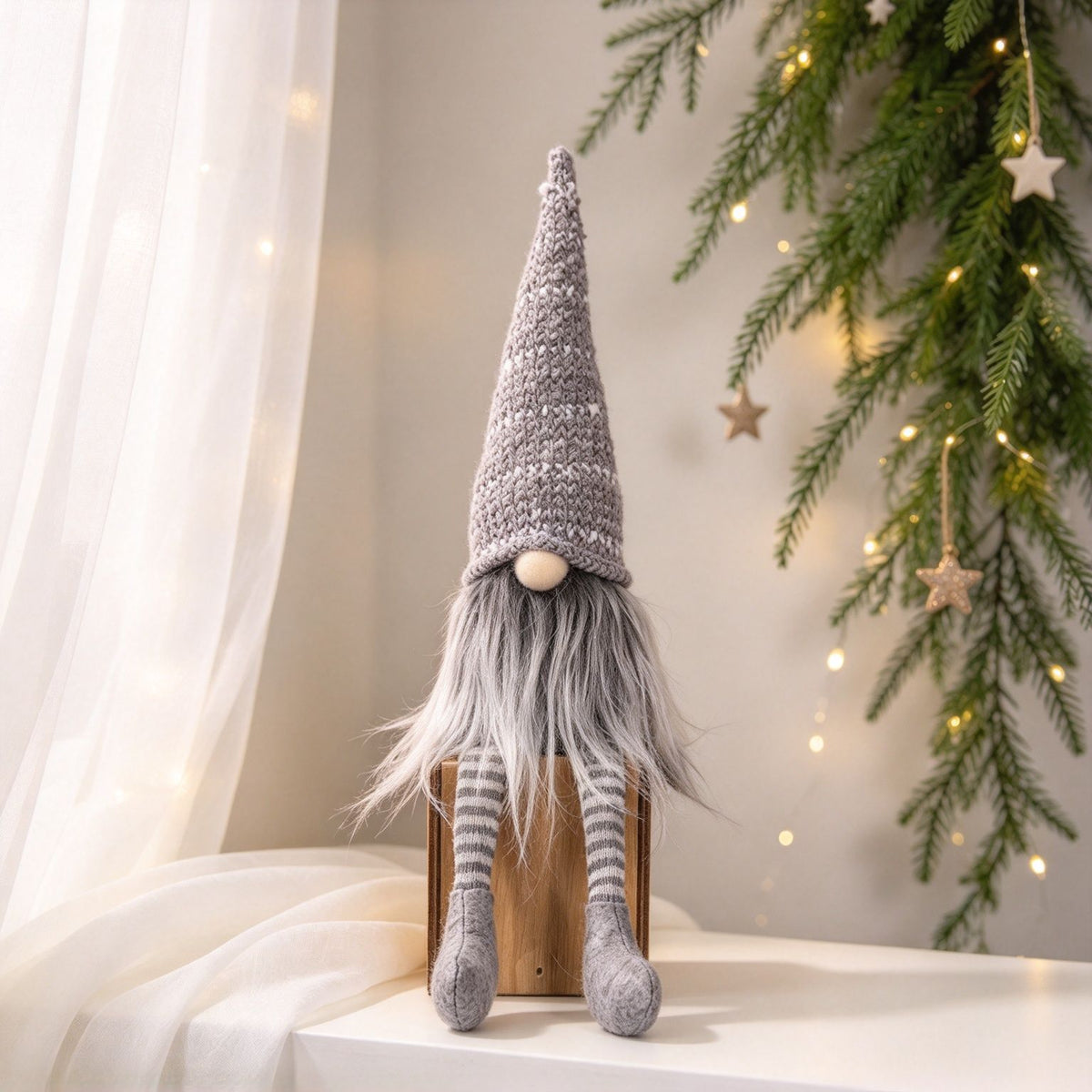 Weihnachts-Wichtel mit langen Beinen, Stoff