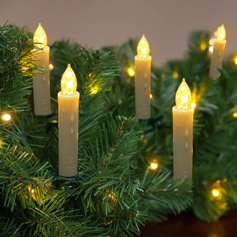 LED-Echtwachs-Kerzen mit Fernbedienung, 9 cm