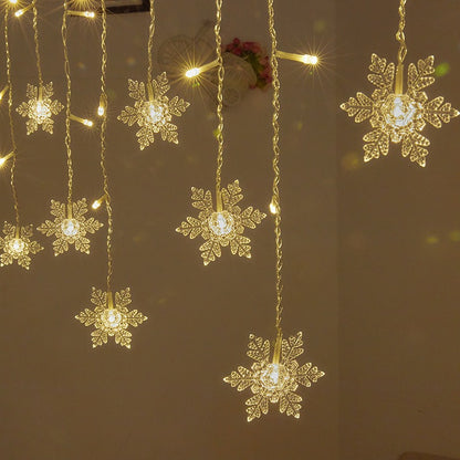LED-Eiszapfen-Lichtervorhang für Fensterdekoration