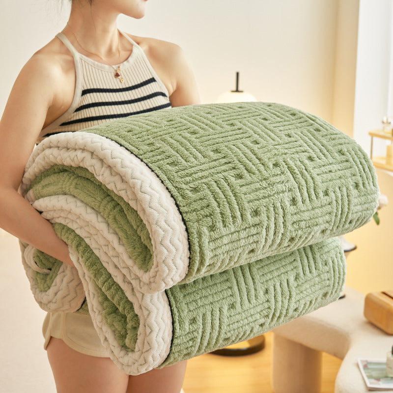 Weiche Korallenfleece-Wohndecke, verschiedene Größen
