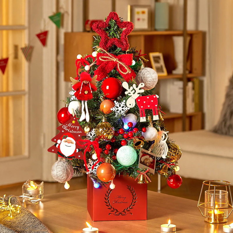 Mini-Weihnachtsbaum-Set für den Tisch