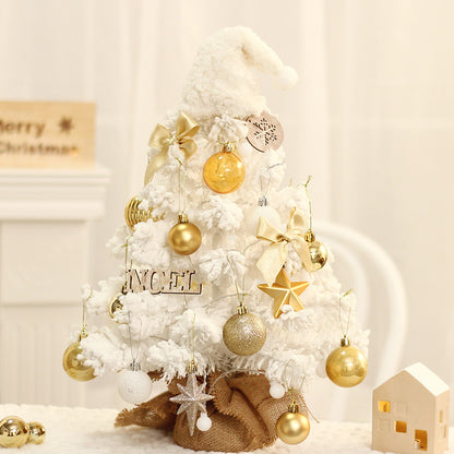 Beflockter Mini-LED-Weihnachtsbaum, 50 cm