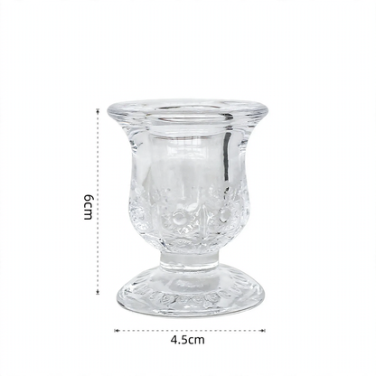Glas-Kerzenhalter im europäischen Stil