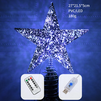 Leuchtender Stern für die Weihnachtsbaumspitze