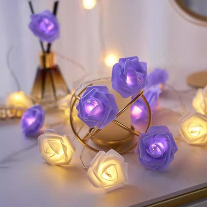 LED-Rosen-Lichterkette für romantische Dekoration