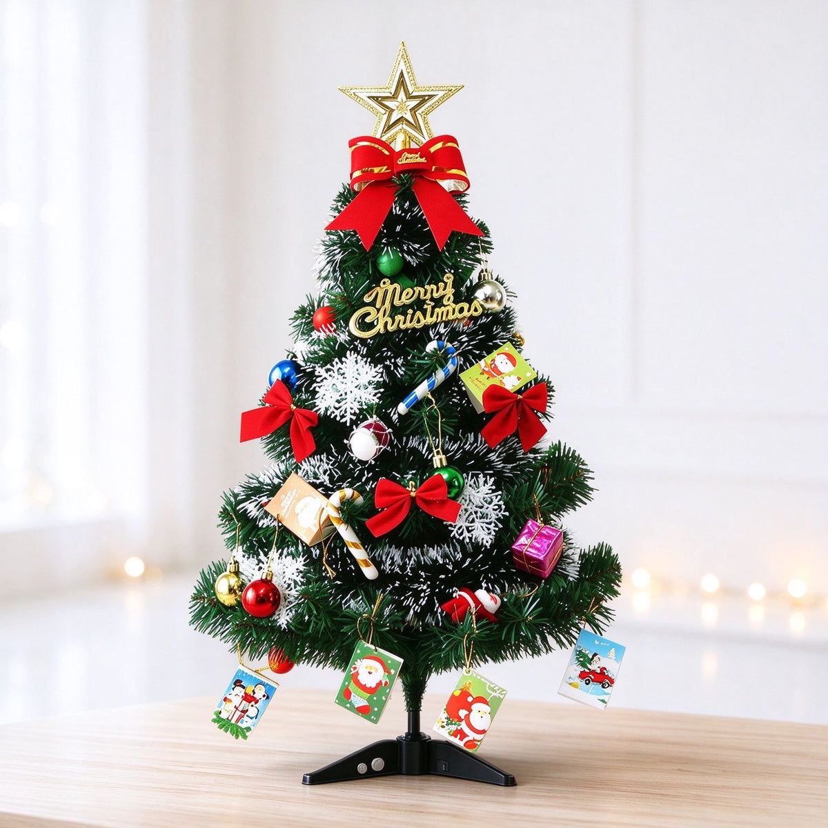 60 cm Mini-Weihnachtsbaum-Set für DIY-Dekoration