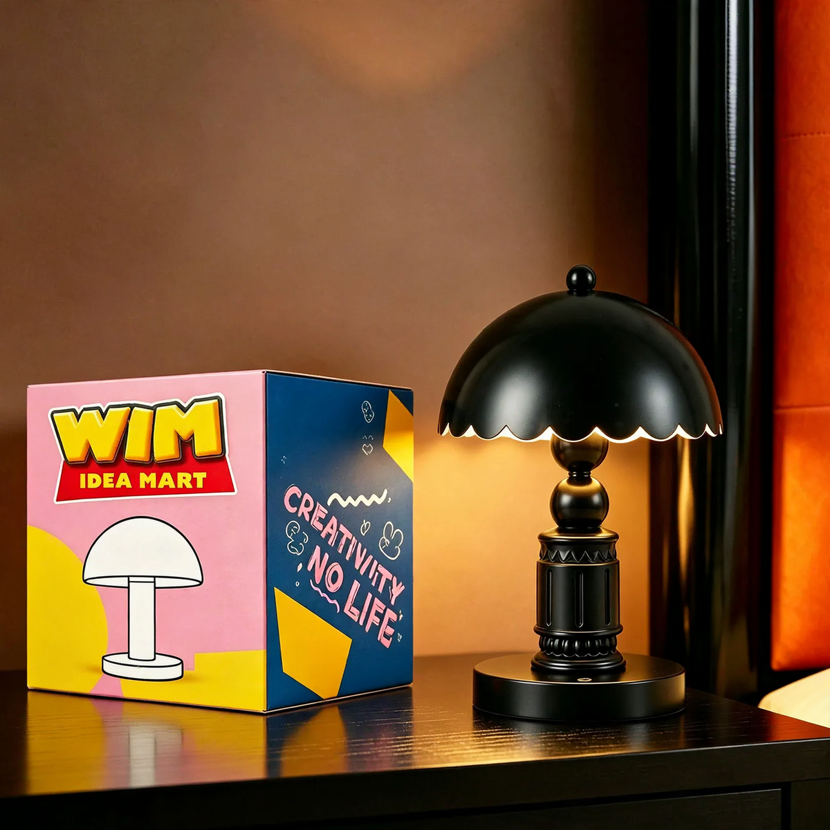 Französische Rokoko-Tischlampe mit Säulendesign