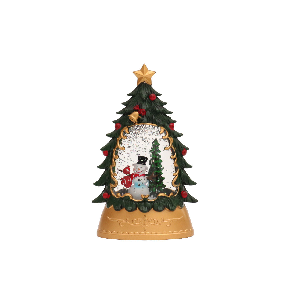 Dekorative LED-Wasserlaterne mit Weihnachtsmotiv