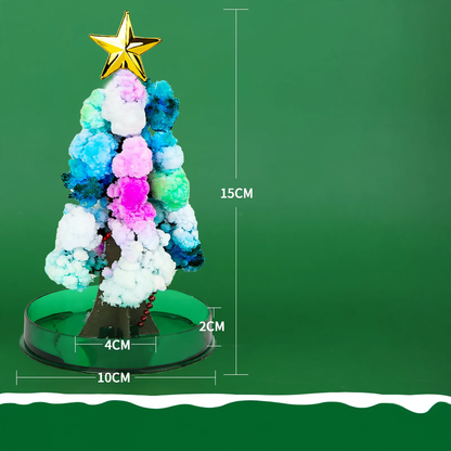 Magischer Kristall-Weihnachtsbaum zum Selberzüchten