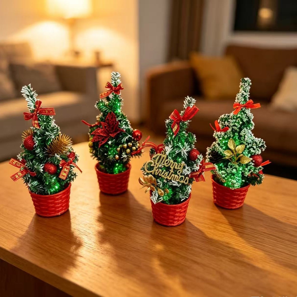 Mini-Weihnachtsbaum mit LED-Beleuchtung, 20 cm