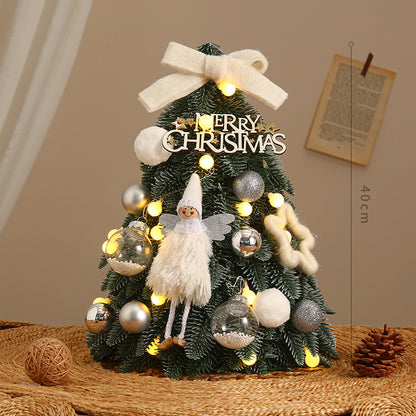 Mini-Weihnachtsbaum-Set, dekorative Tischdekoration