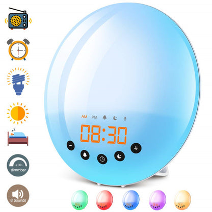 LED-Wecklicht mit FM-Radio und Farbwechsel