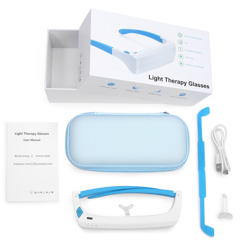 Tragbare LED-Lichttherapiebrille, Modell SE-E480