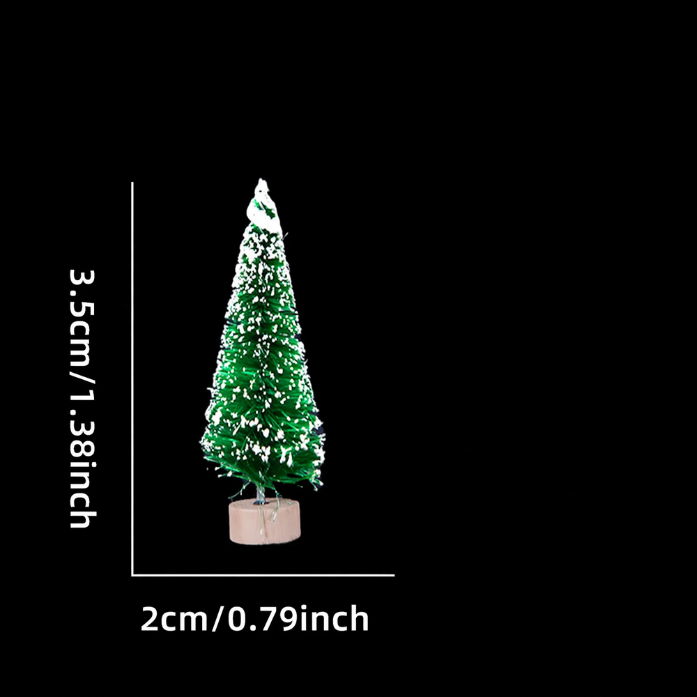 Miniatur-Weihnachtsbäume aus Sisal