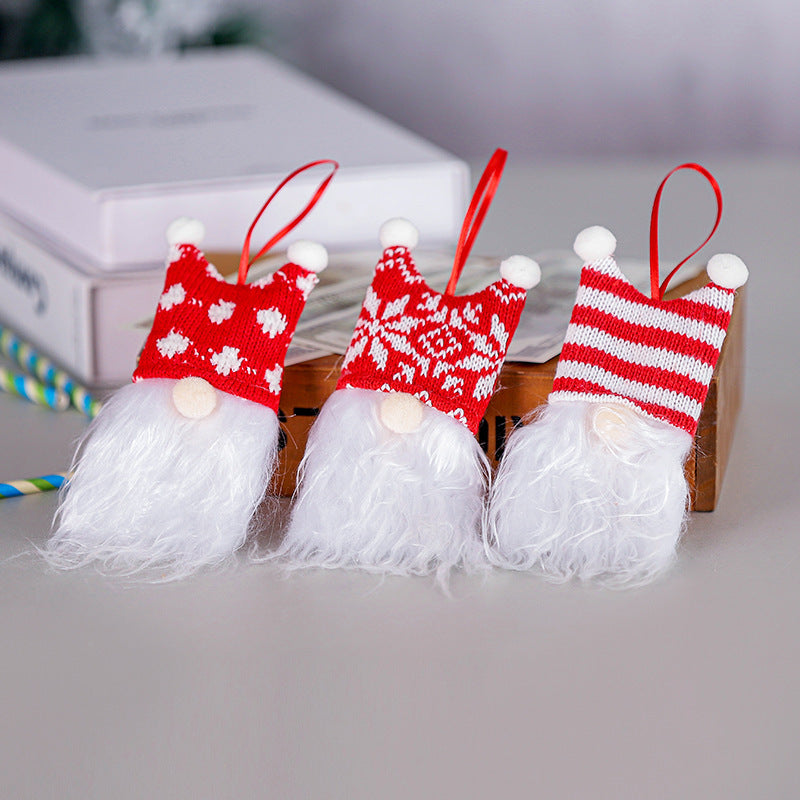 Stoff-Weihnachtsanhänger Wichtel-Set