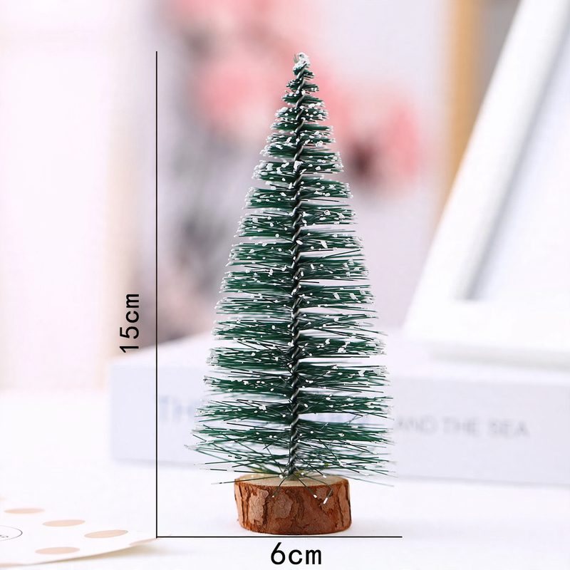 Mini-Weihnachtsbaum aus PVC, beschneit, verschiedene Größen