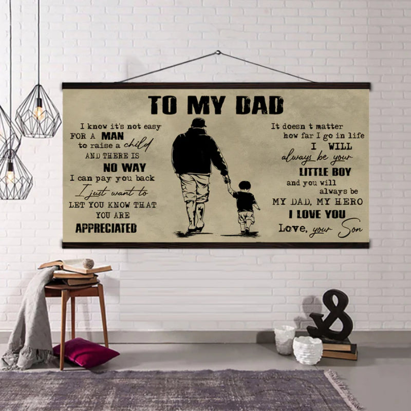 Personalisierter Vater-Sohn-Leinwanddruck