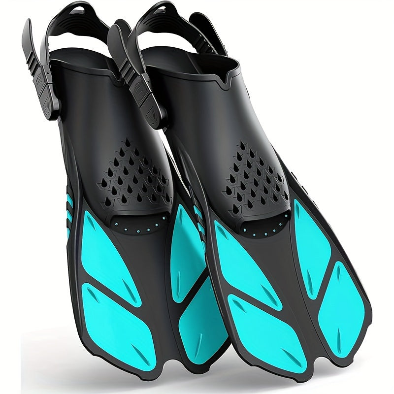 Brehn | Schnorchelflossen SeaVana Glide | Verstellbar & Kurz | Offene Ferse | Für Reisen & Freizeit | Unisex