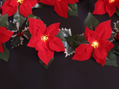LED-Lichterkette mit Weihnachtssternen