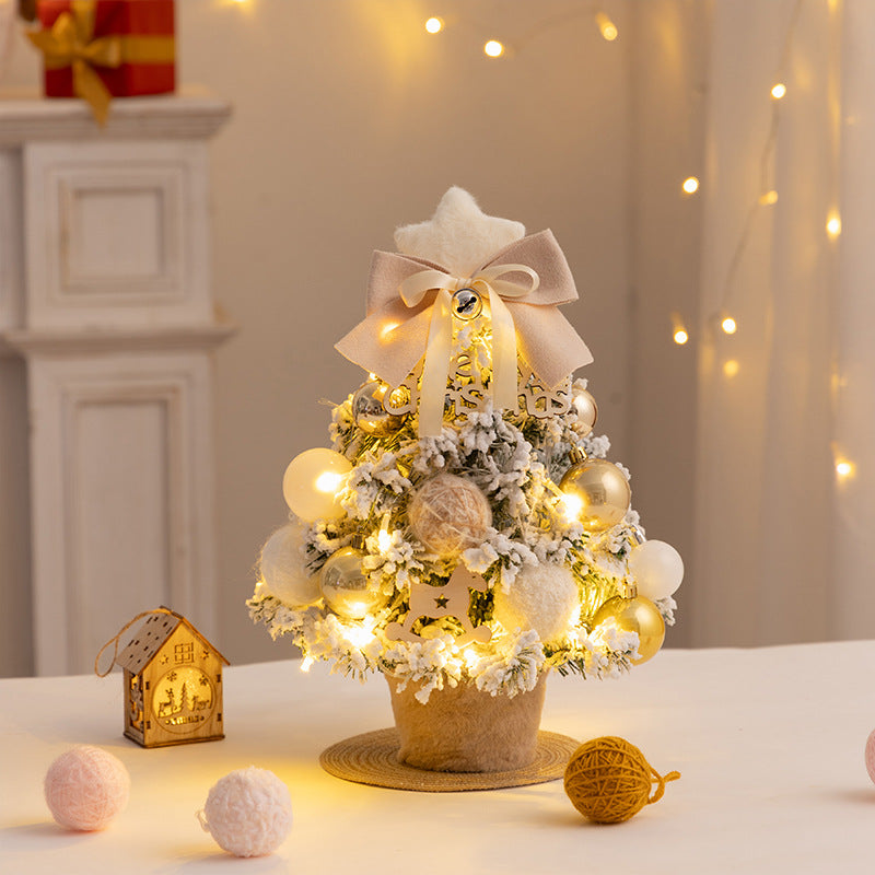 Mini-Weihnachtsbaum mit Schnee-Effekt