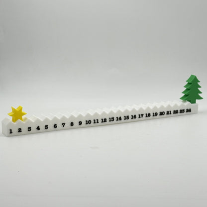 Weihnachts-Adventskalender aus PLA, Tischdekoration