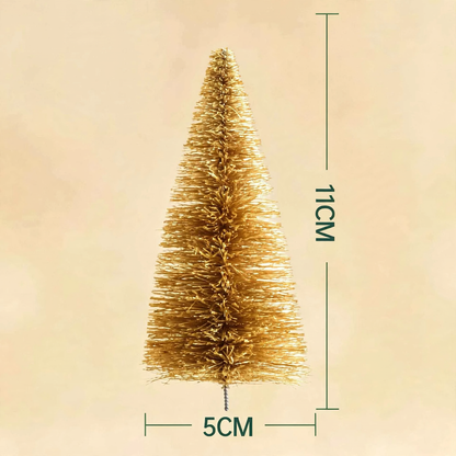 Miniatur-Weihnachtsbaum und Kranz-Dekoration