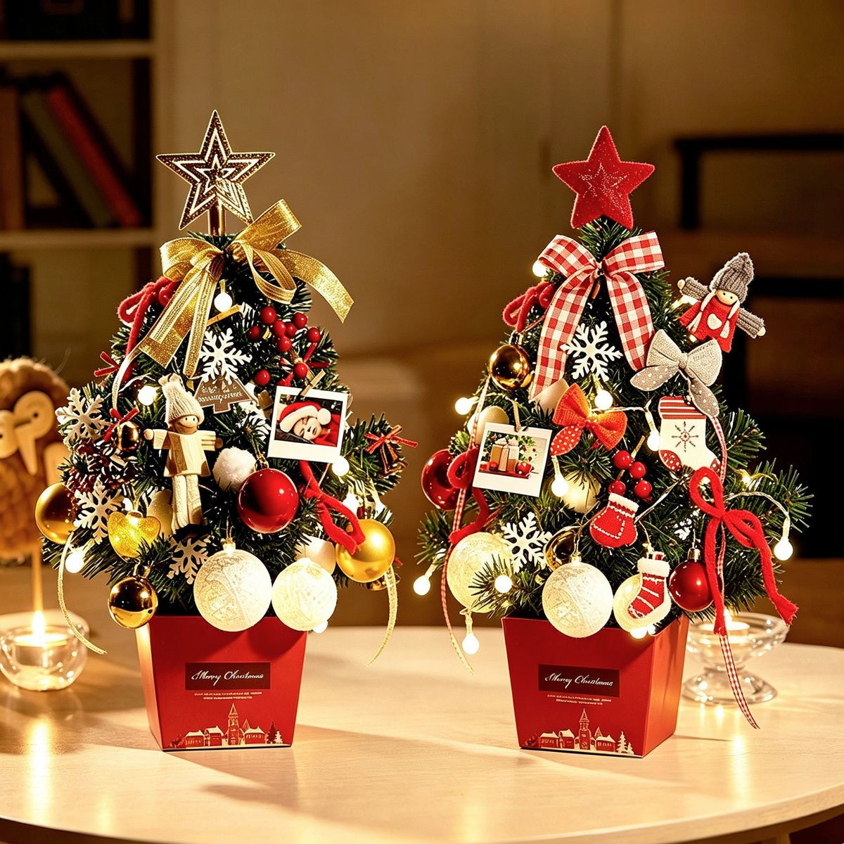 Dekorativer Tisch-Weihnachtsbaum mit Beleuchtung, 45 cm