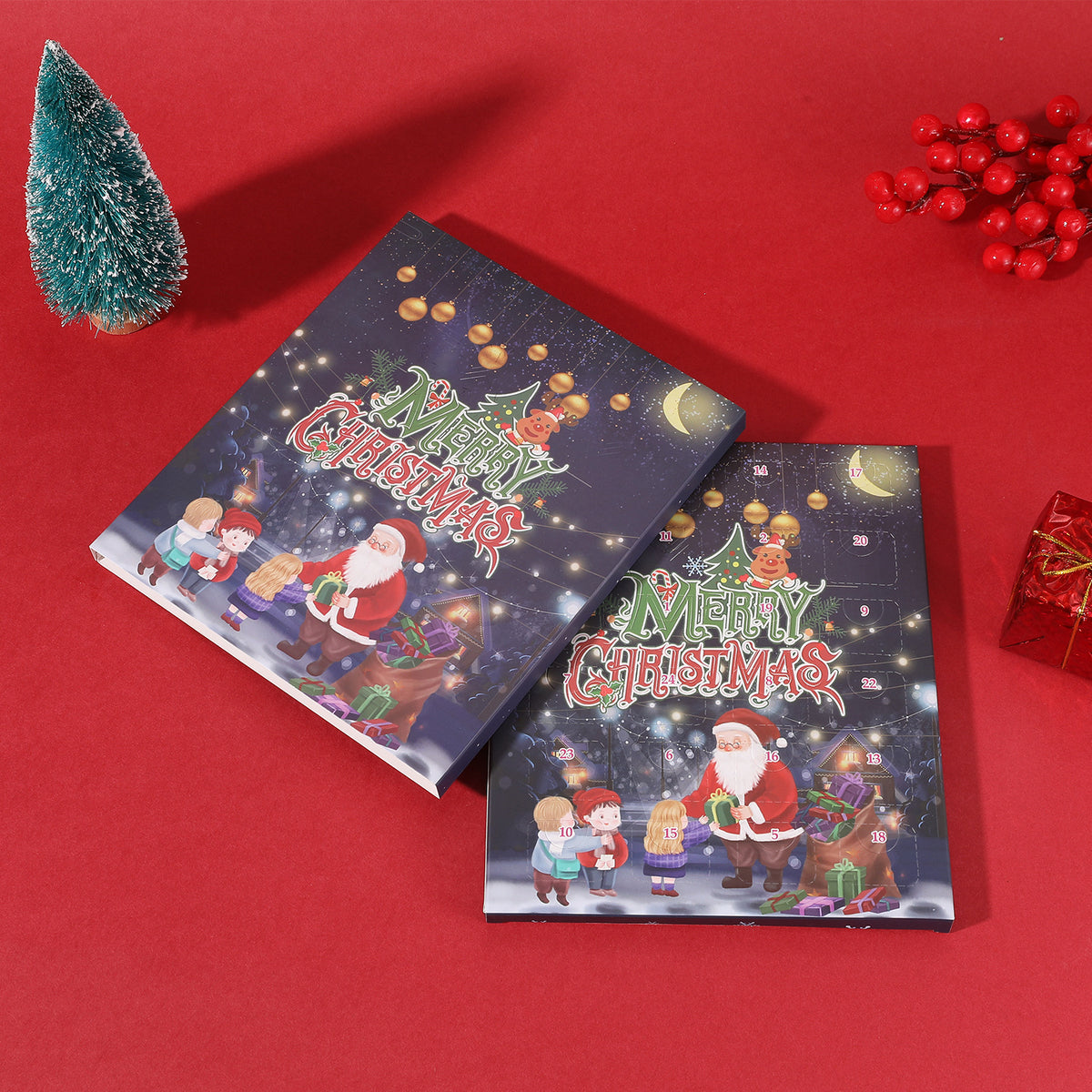 Weihnachts-Adventskalender mit DIY-Armband-Set