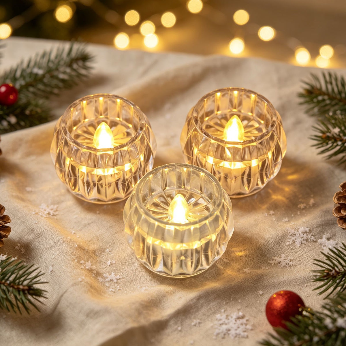 LED-Kristall-Kerzenlicht, verschiedene Formen