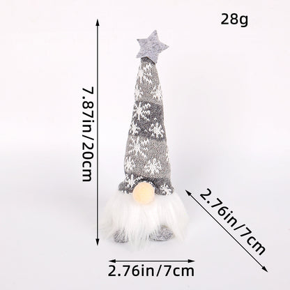 Leuchtende Weihnachts-Wichtelfigur mit Pailletten