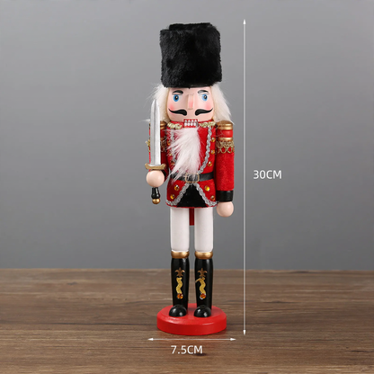 Dekorative Nussknacker-Figur aus Holz, europäischer Stil