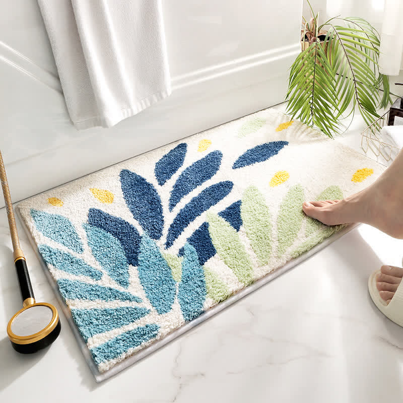 Fluffy Absorbent Bath Rug with Non Slip Backing | Brehn