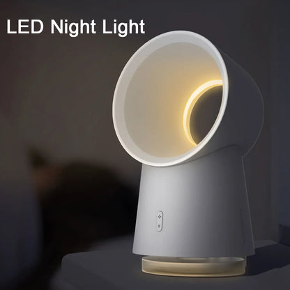 Blattloser USB-Luftbefeuchterventilator mit LED-Nachtlicht | Brehn