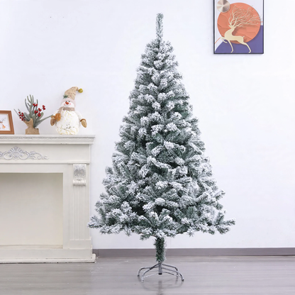 Künstlicher Weihnachtsbaum mit Beflockung