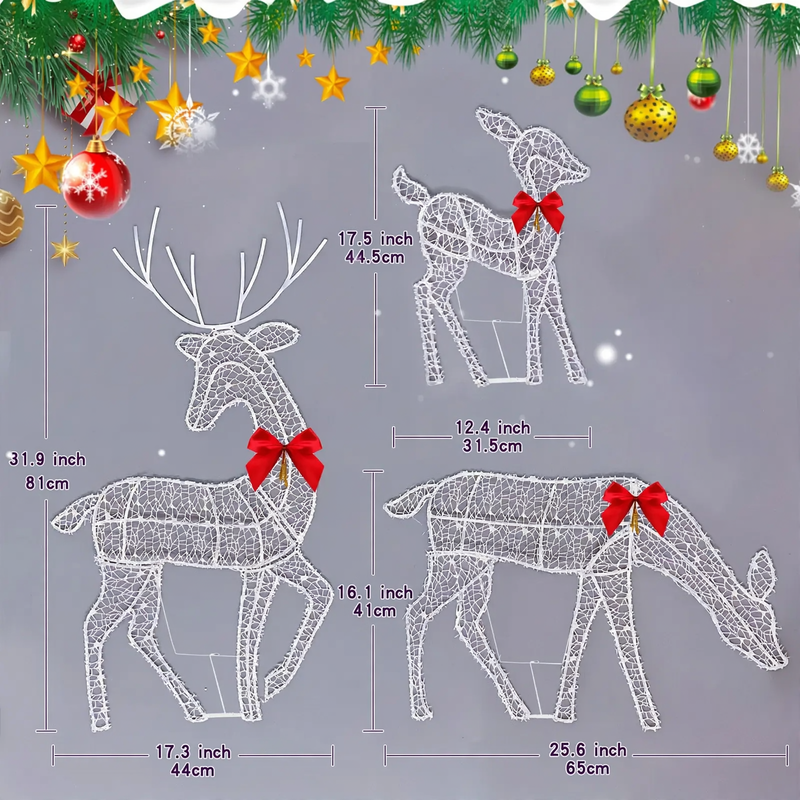Dekorative Rentier-Figur für die Weihnachtszeit