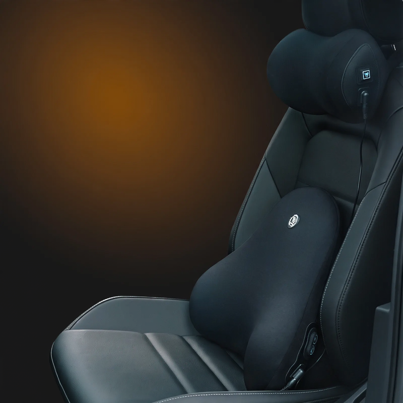 Autokissen und Lendenstütze mit Massagefunktion
