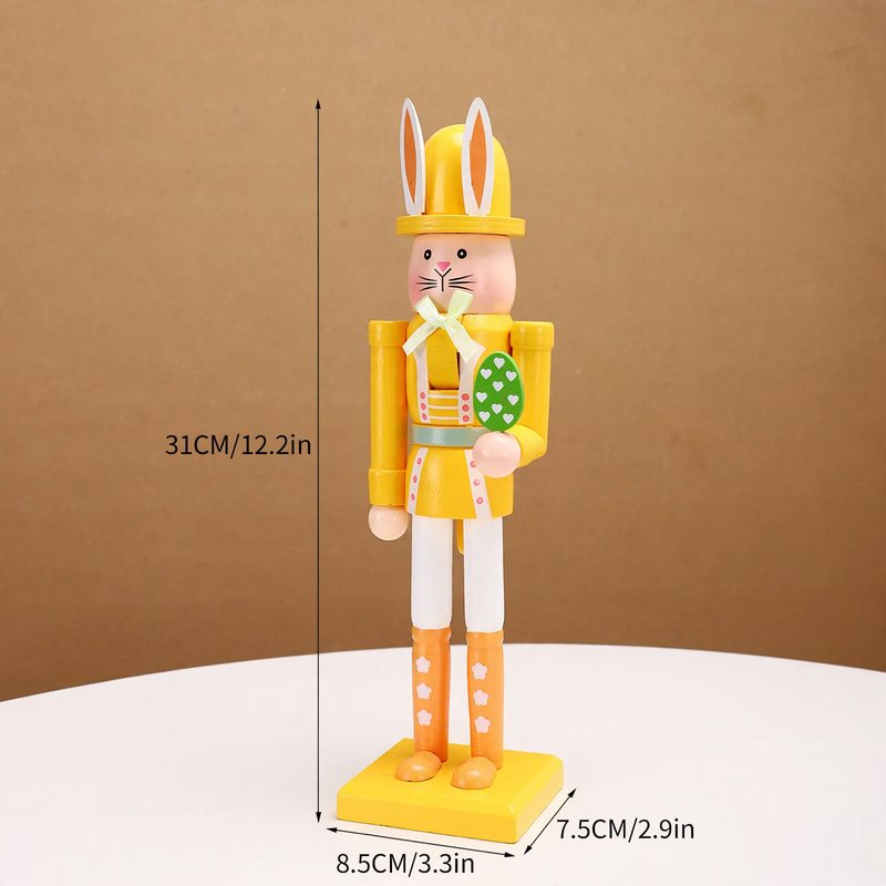 Dekorative Oster-Nussknacker-Figur aus Holz